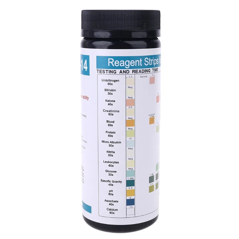 Bandelettes pour test urinaire (14 paramètres)