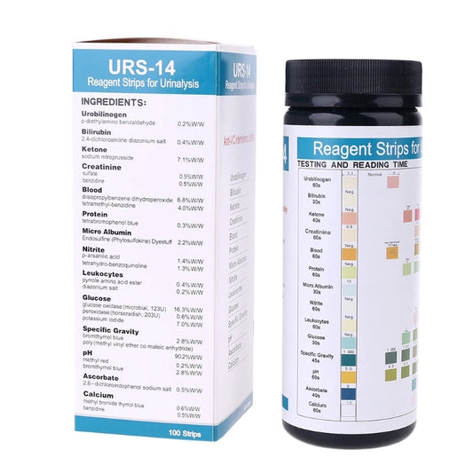 Bandelettes pour test urinaire (14 paramètres)