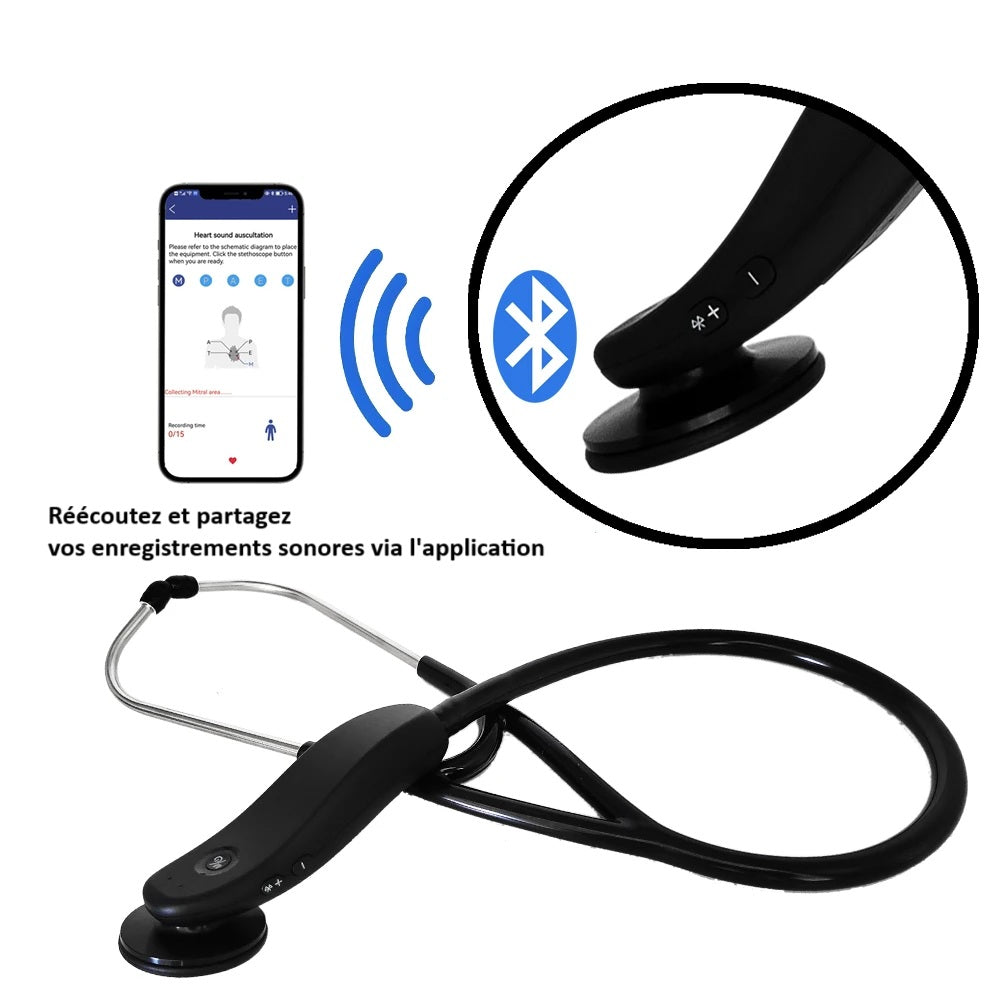 Stéthoscope Électronique Connecté Bluetooth