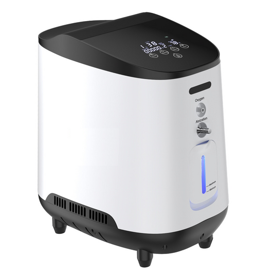 Concentrateur d'Oxygène à Débit Continu Réglable jusqu'à 7L/min pour Oxygénothérapie à Domicile